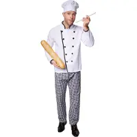 Dressforfun Costume de chef étoilé pour homme L - déguisement déguisement halloween déguisement fête carnaval déguisement fête - 301540