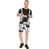 Dressforfun Costume vache XL - halloween - carnaval - noir blanc