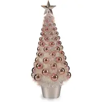 Krist+ sapin de noël iridescent rose plastique 16 x 37,5 x 16 cm polypropylène