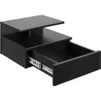 Fonq Table de chevet Ashton avec tiroir - noir