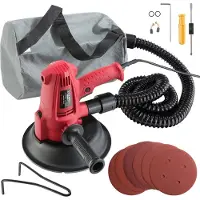 Arebos Ponceuse de plafond 710W | 6 vitesses, 1500-3000 t/mn | 18 feuilles abrasives