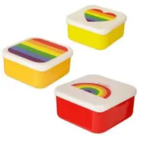Puckator Regenbogen Lunchboxen Brotdosen 3er Set S/M/L