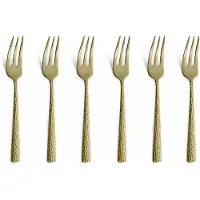 Amefa Fourchettes à Dessert Amefa Felicity Hammered Champagne (Lot de 6)