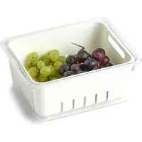 Zeller Organisateur de réfrigérateur , en plastique, 22,5 x 17,5 x 10 cm, blanc