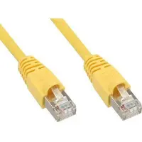 Tecline Câble de raccordement S-STP (PIMF), Cat 6, jaune, 0.5 m câble de raccordement avec protection (S/FTP, CAT6e, 0.50 m)