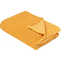 Beliani Couverture Bayburt 200 X 220 Cm Orange