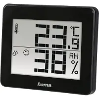 Hama Thermomètre/hygromètre "TH-130", noir