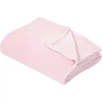 Beliani Couverture Bayburt 150 X 200 Cm Rose