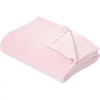Beliani Couverture Bayburt 200 X 220 Cm Rose