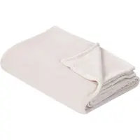 Beliani Couverture BAYBURT 200 x 220 cm Blanc cassé