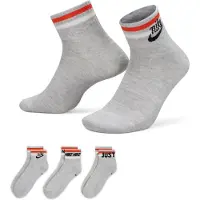 Nike Hommes, Chaussettes, Skarpety Everyday Essential 3Pack DX5080 050, Orange, Noir, Gris, (Lot de 3, 38 - 42)