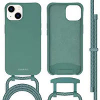 IMoshion Coque de couleur avec cordon amovible Apple iPhone 14 - Vert foncé