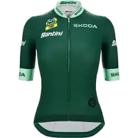 Santini Tour De France Femme Avec Zwift Best Sprinter Leader Short Sleeve Jersey Vert M Femme