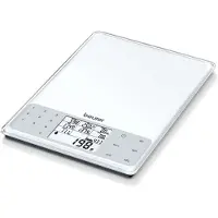 Beurer DS61 Balance de Cuisine – Capacité 5kg – Commande Tactile – Base de Données de 950 Aliments