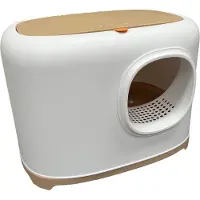 Petlux Clean Bac à Litière - Kaki - L - 58 x 38 x 38 cm