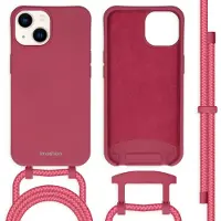 IMoshion Coque de couleur avec cordon amovible Apple iPhone 14 - Red Raspberry