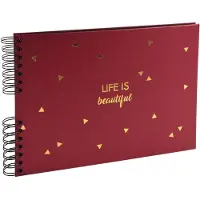 Exacompta Album à spirales LIFE rouge 32x22 cm (22 x 32 cm)