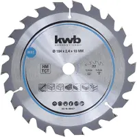 Kwb Lame de scie circulaire HM Milieu Ø 184x16 Z22