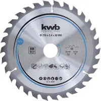 Kwb Lame de scie circulaire HM Mittel Ø 210x30 Z30