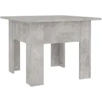 Möbelando Table basse "Jeseritz" en aggloméré gris béton. Dimensions (l/h/p) 55x42x55 cm