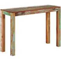 vidaXL Table console 110x35x76 cm Bois de récupération massif