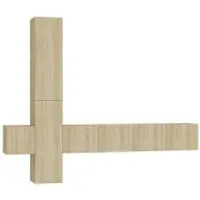vidaXL Ensemble d'armoires TV 5 pièces en bois composite chêne Sonoma