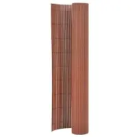 vidaXL Clôture de jardin double face 110x300 cm Marron