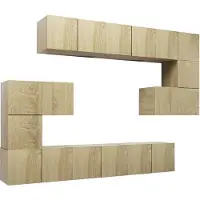 vidaXL Ensemble d'armoires TV de 10 pièces en bois de chêne Sonoma