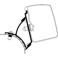 Thule T 3200 Vw T5/t6 Compact Van Fixed (lhd) Awning Adapter Argenté
