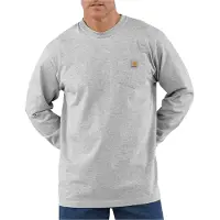 Carhartt K126 Pocket Loose Fit Long Sleeve T-shirt Gris L Homme