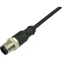 Bkl Electronic 2700019 Câble de raccordement capteurs/actionneurs connecteur M8, droit 5 m pôle, Câble + prise électronique, Noir