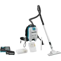 Makita Aspirateur dorsal vc008gm201 40 V max | 2 batteries de 4,0 Ah + chargeur rapide | dans son carton vc008gm201