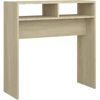 vidaXL Table console chêne sonoma 78x30x80 cm bois d'ingénierie
