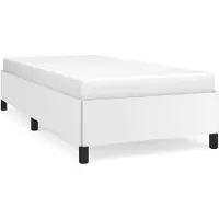 vidaXL Cadre de lit blanc 100x200 cm similicuir
