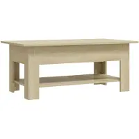 vidaXL Table basse chêne Sonoma 102x55x42 cm Bois composite