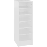 vidaXL Armoire à chaussures Blanc 31,5x35x90 cm Bois d'ingénierie