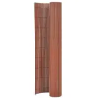 vidaXL Clôture de jardin double face 110x400 cm Marron