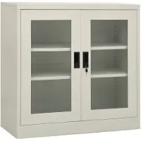 vidaXL Armoire de bureau Gris clair 90x40x90 cm Acier