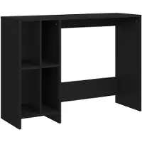vidaXL Table d'ordinateur noire 102,5x35x75 cm Bois composite