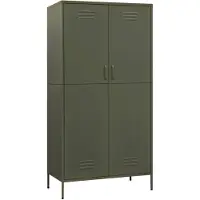 vidaXL Armoire vert olive 90x50x180 cm acier
