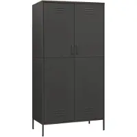 vidaXL Armoire Anthracite 90x50x180 cm Acier