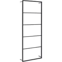 vidaXL Porte-serviette Noir 45x10x115 cm Acier