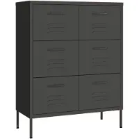 vidaXL Armoire à tiroirs Anthracite 80x35x101,5 cm Acier