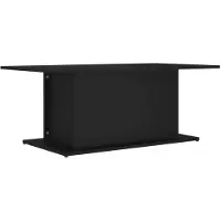vidaXL Table basse noire 102x55,5x40 cm Bois composite