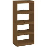 vidaXL Bibliothèque/Séparateur de pièce Marron miel 60x30x135,5 cm Pin