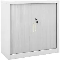 vidaXL Armoire à portes coulissantes Gris 90x40x90 cm Acier