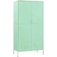 vidaXL Armoire vert menthe 90x50x180 cm Acier