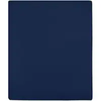 vidaXL Draps-housses Jersey 2 pcs Bleu marine 100x200 cm Coton