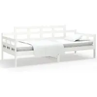 vidaXL Lit de jour blanc pin massif 80x200 cm