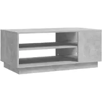 DKD Home Decor Table basse gris béton 102x55x43 cm bois composite